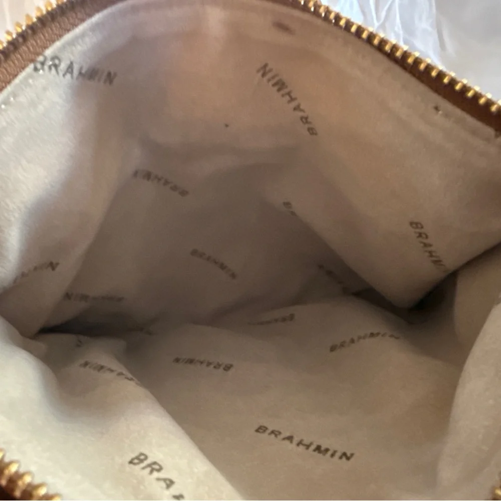 NEW! Brahmin Crossbody Bag in Mojito Pecan Melbourne - Picture 6 of 9